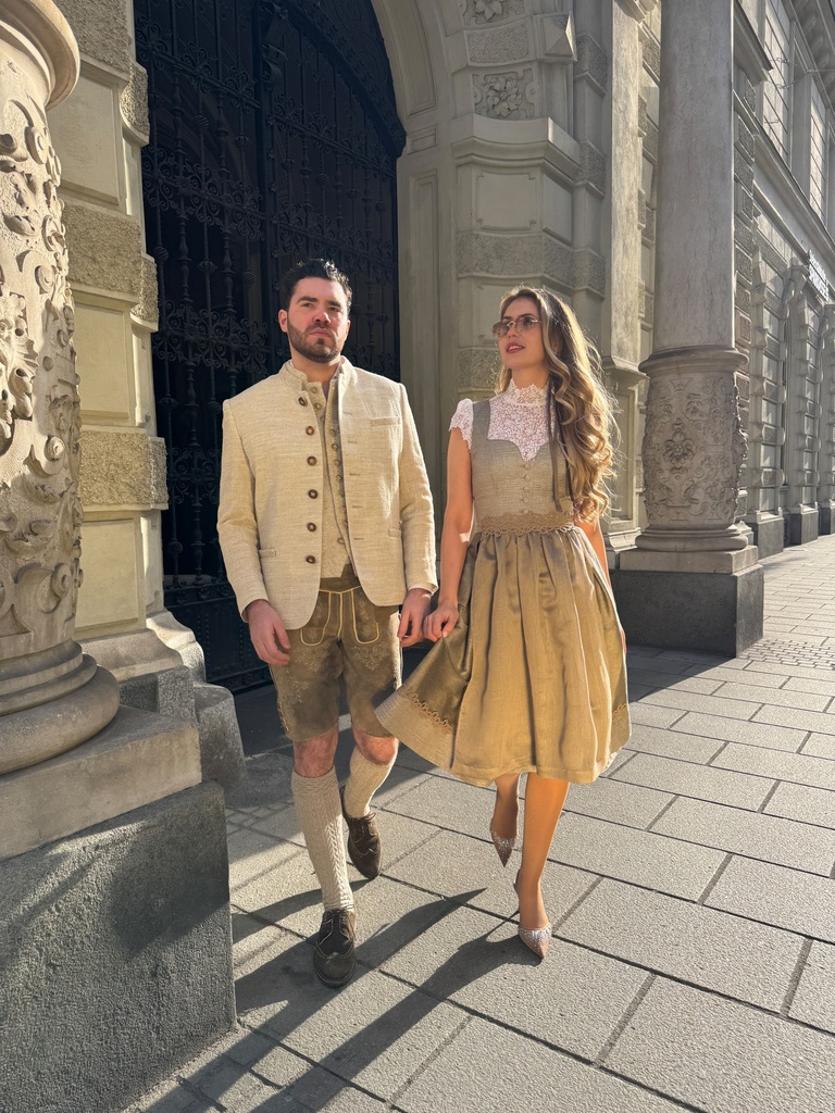 Dirndl-Kombi Emma in gold