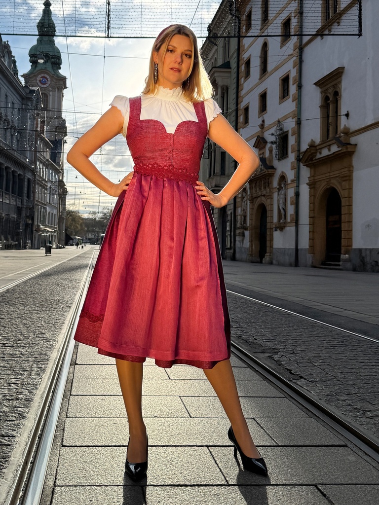Dirndl-Kombi Emma in fuchsia
