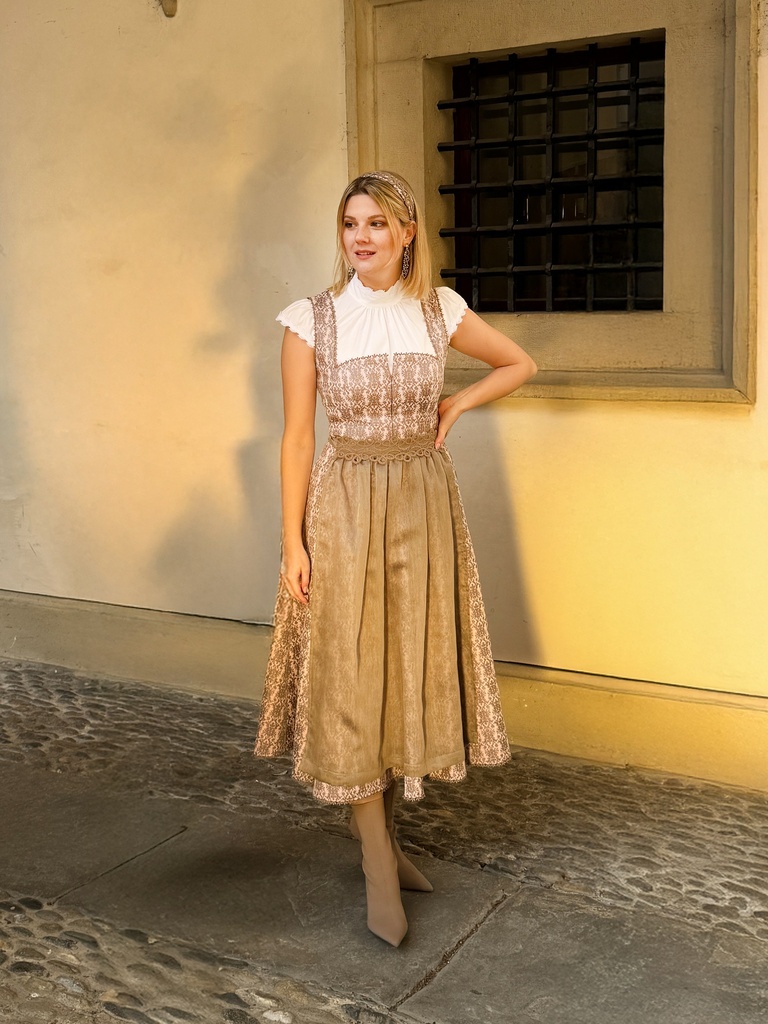 Dirndl-Kombi Mina in quarz
