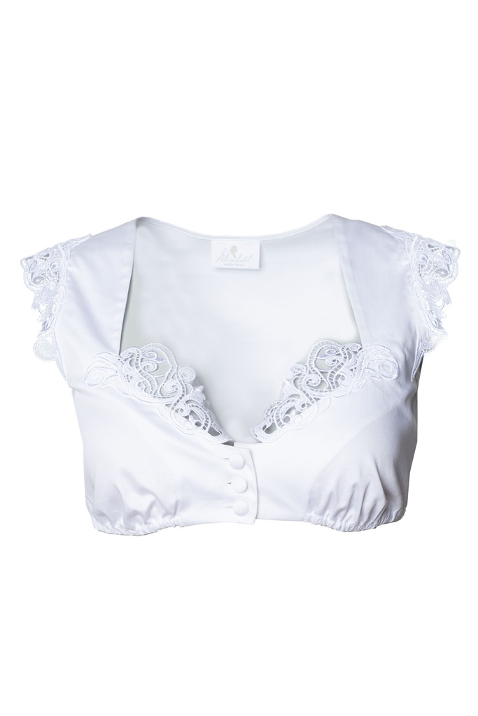 Dirndlbluse Amaryllis in weiss