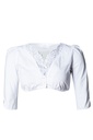 Dirndlbluse Lilie in weiss